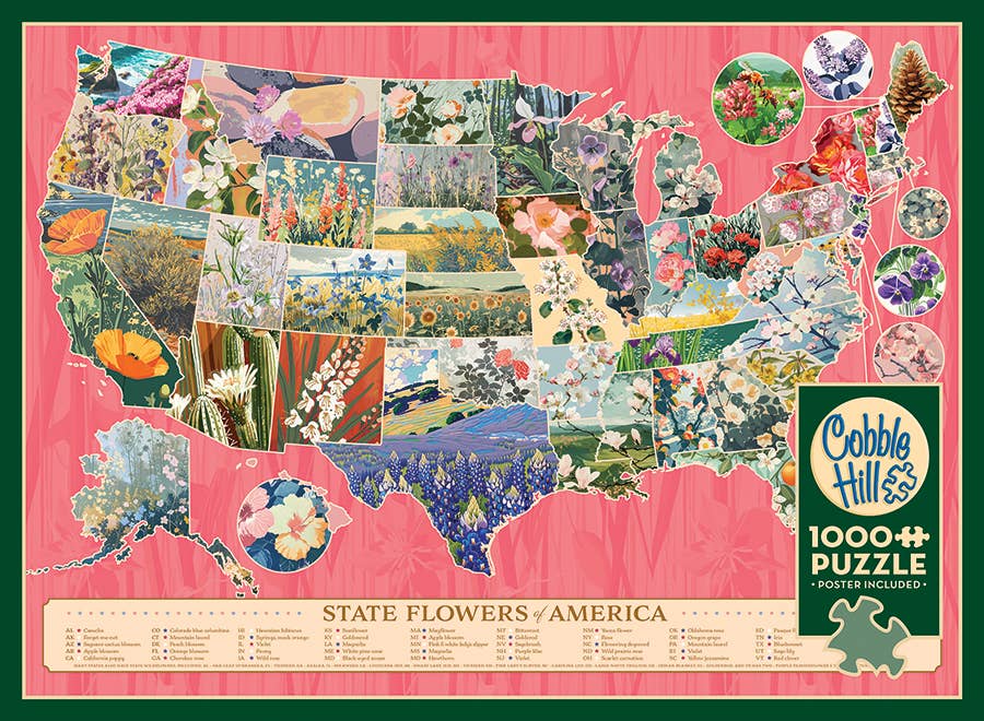State Flowers of America Puzzle