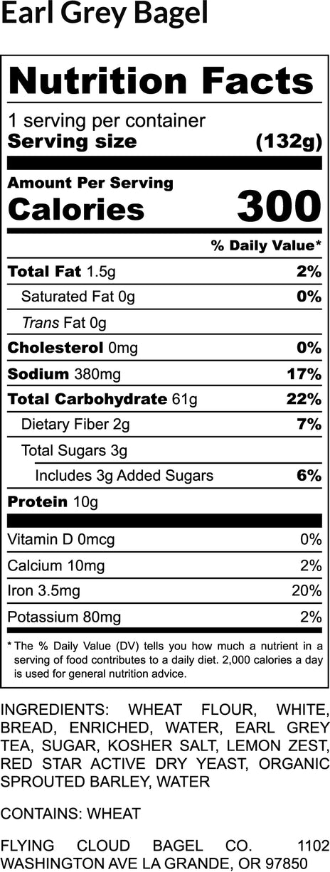 Earl Grey Lemon Bagel