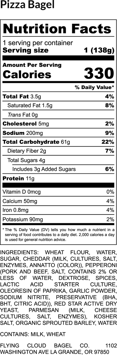 Pepperoni Pizza Bagel