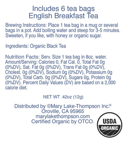 Organic English Breakfast Tea