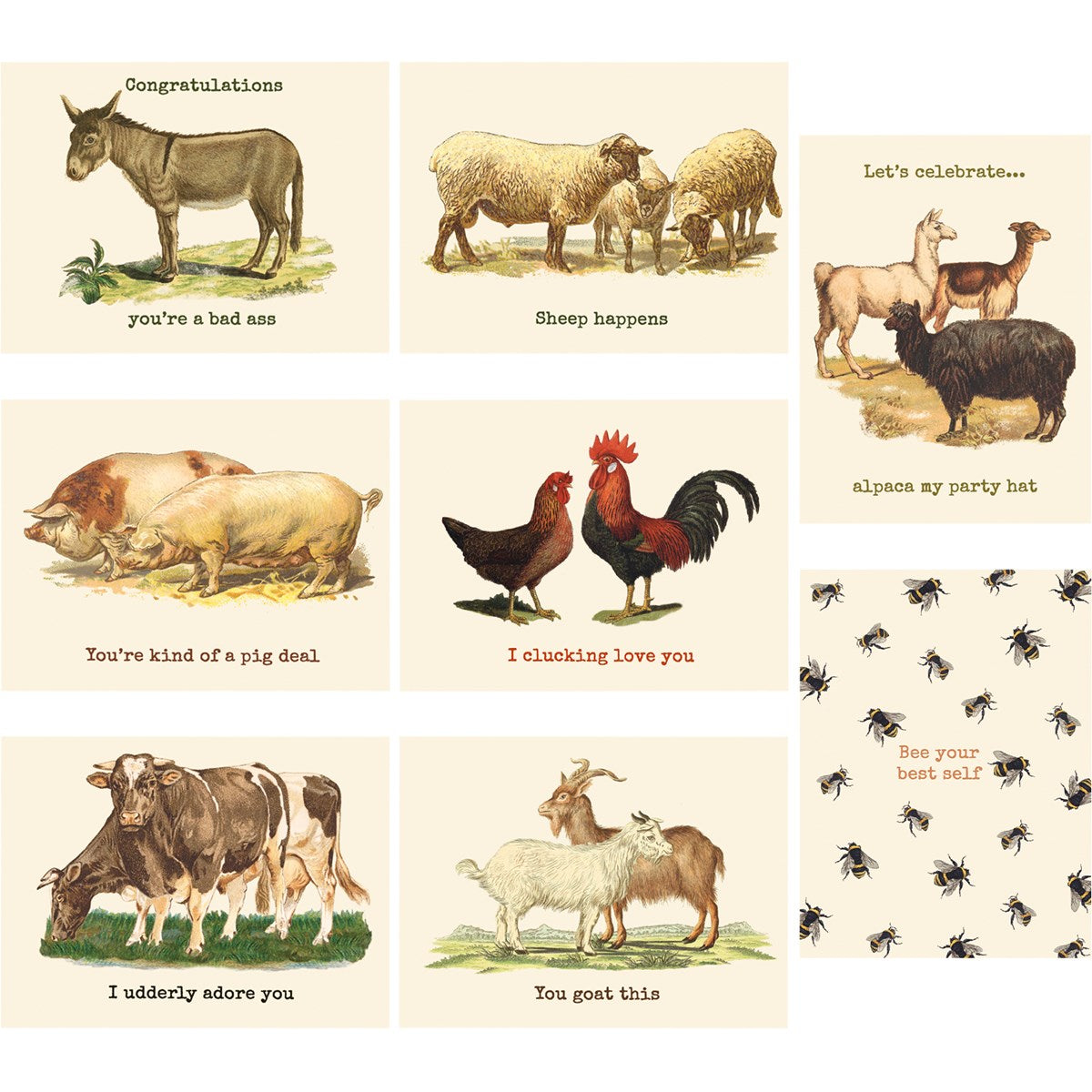 Animal Pun Cards