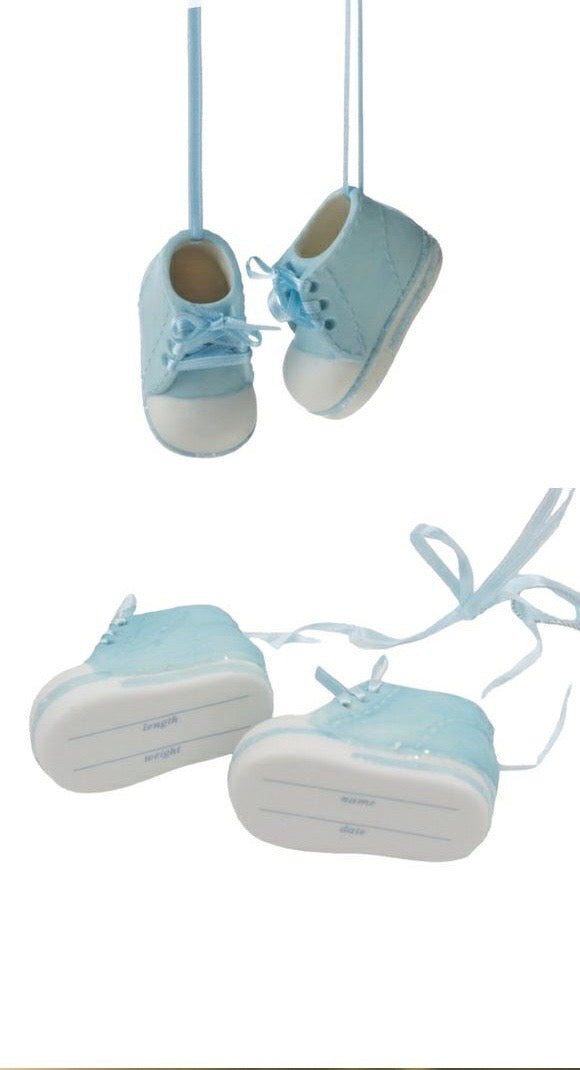 Baby Boy Shoe Ornament