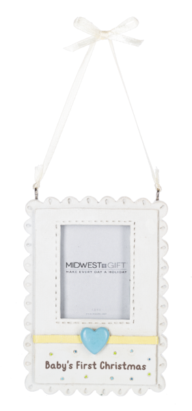 Baby (Blue) First Christmas Picture Frame