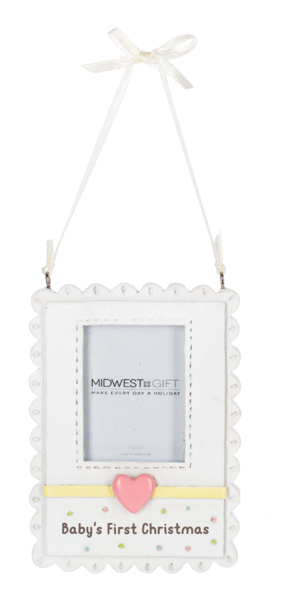 Baby First (Pink) Christmas Picture Frame