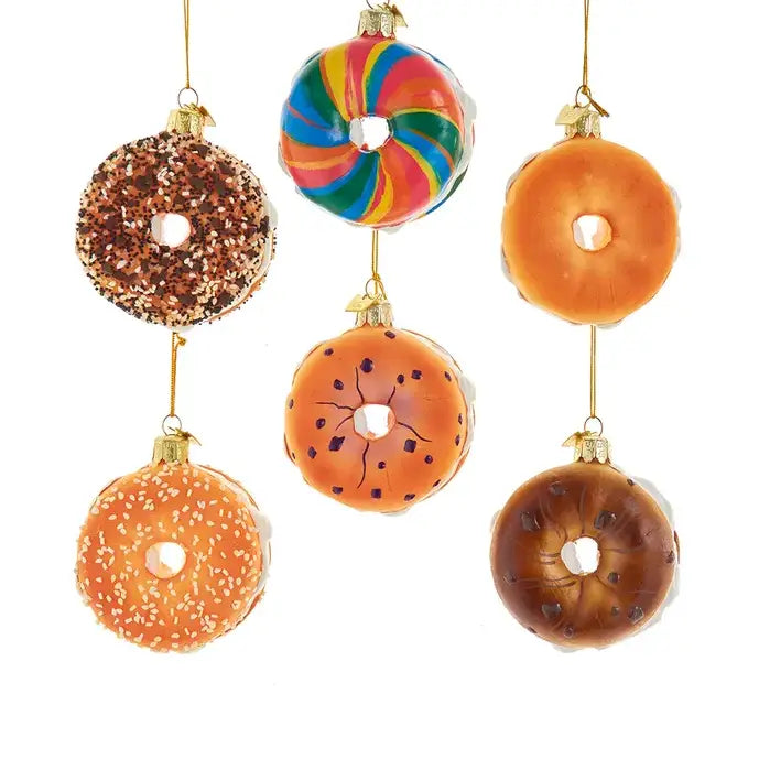 Bagel Glass Ornaments