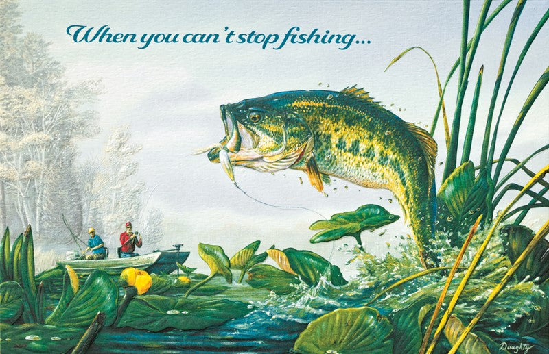 Bass Fishing Birthday Card