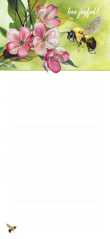 Bee Joyful Magnetic Notepad