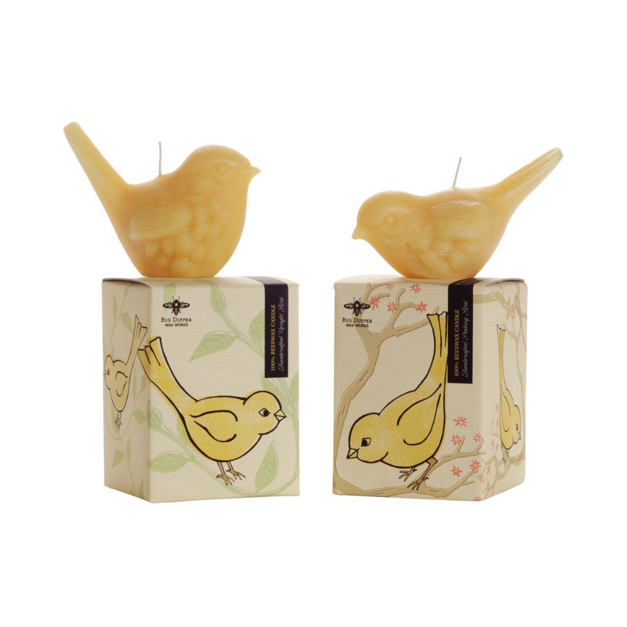 Sculpted Bird Beeswax Candle