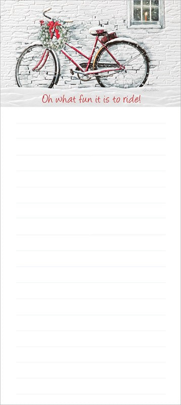 Bike in the Snow Notepad