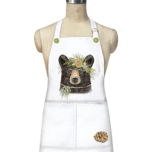 Black Bear Pine Cone Apron
