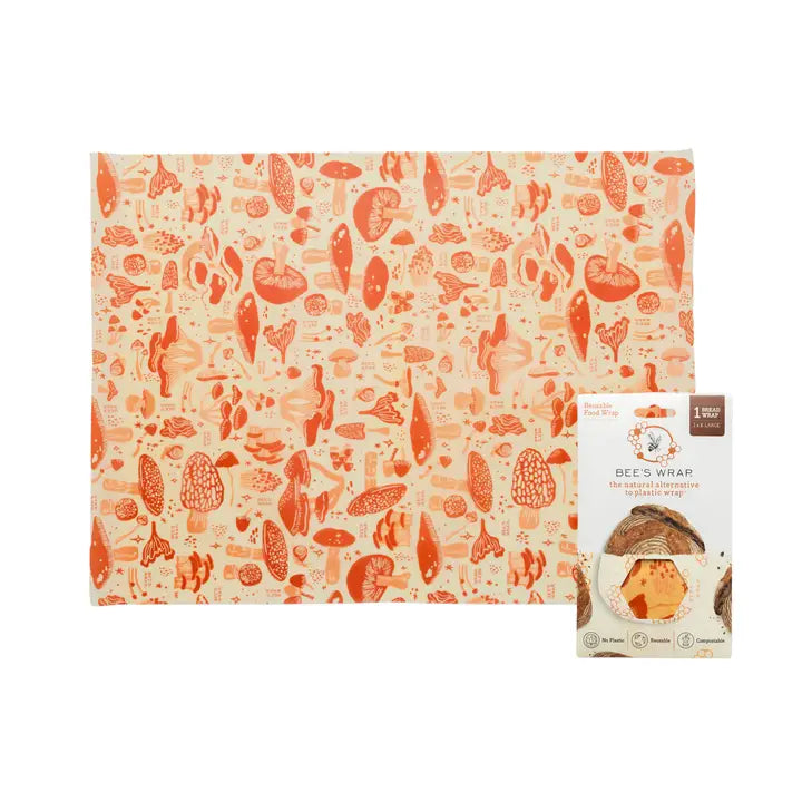 Magic Mushroom XL Beeswax Wraps