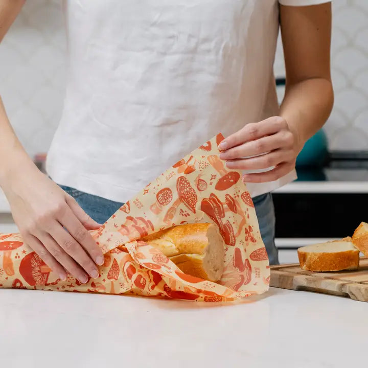 Magic Mushroom XL Beeswax Wraps