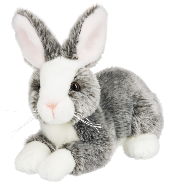 Grey stuffed bunny best sale