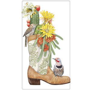 Cactus Boots Dish Towel