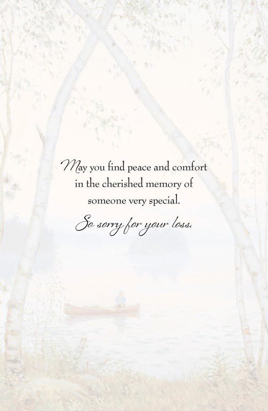 Canoe Sympathy Card