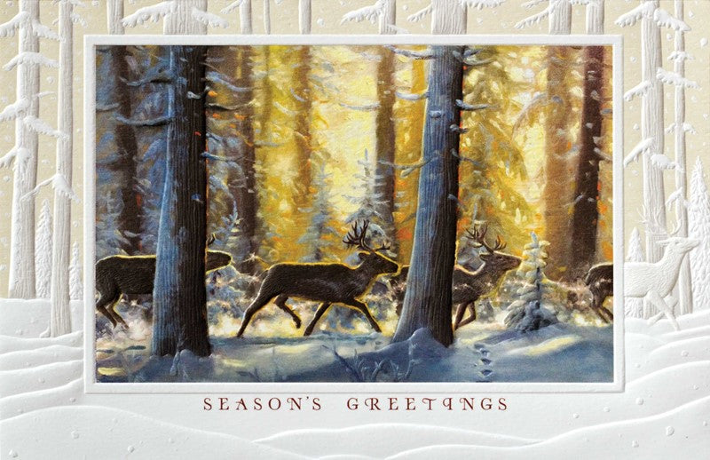 Caribou Greeting Cards Flying Cloud Gifts