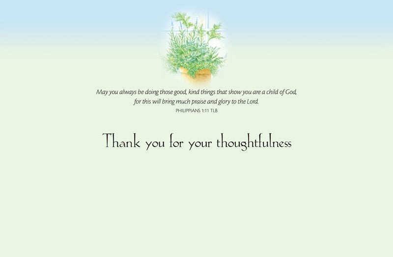 Sweet Pea Cat Thank You Card