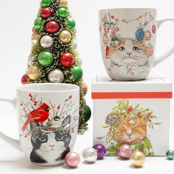 Holiday Cats Coffee Cup