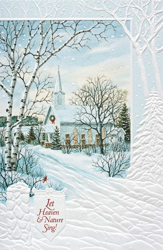 Church in the Snow Greeting Cards