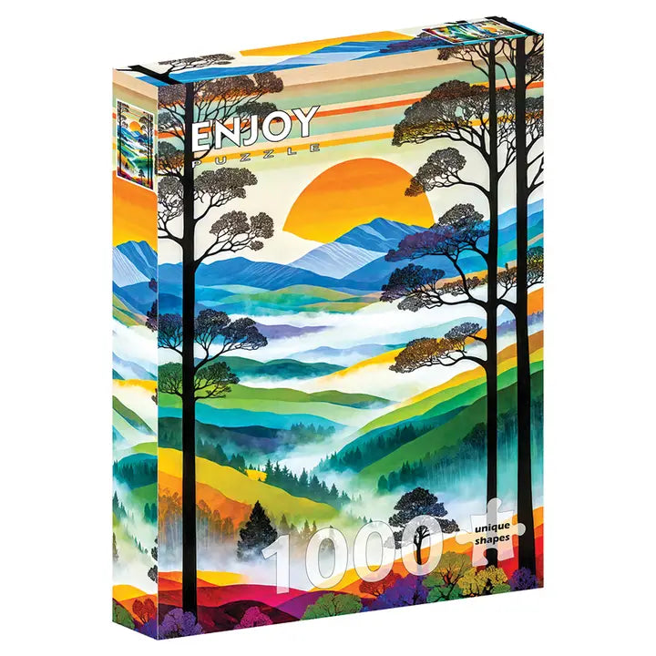 Colorful Hilltops Puzzle