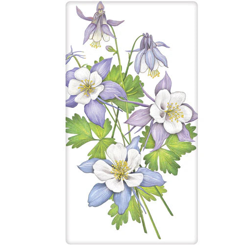 Columbine Flower Dish Towel