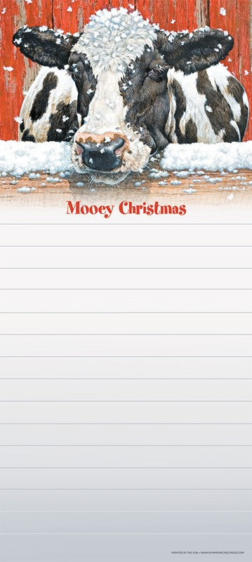 Ho Ho Ho Holstein Magnetic Notepads