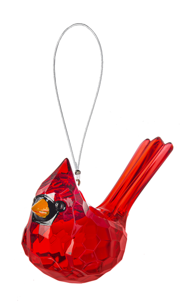 Cardinal Crystal Ornament