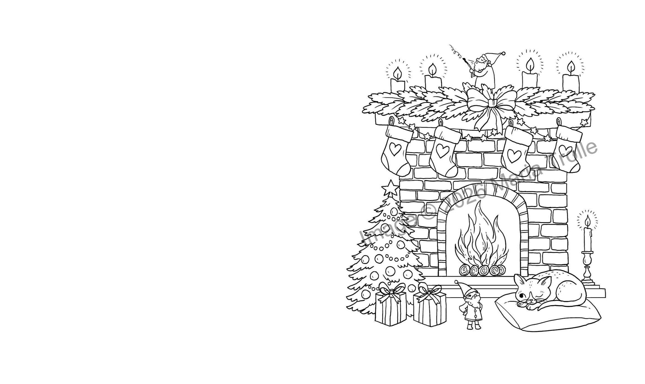 Christmas Colors Coloring Book
