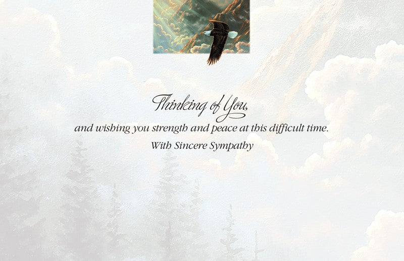 Eagle In Flight Sympathy Card
