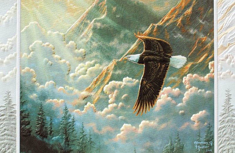 Eagle In Flight Sympathy Card