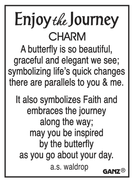Butterfly Enjoy The Journey Charm