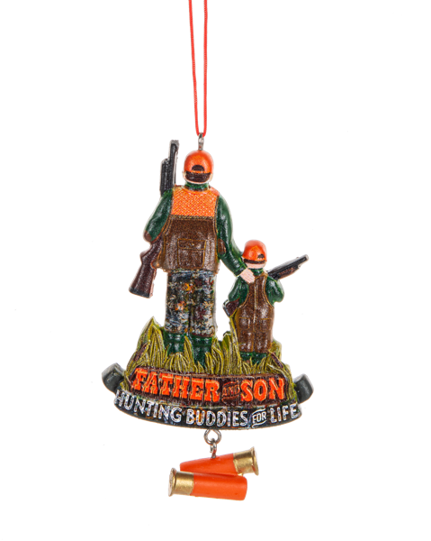 Father and son store ornament