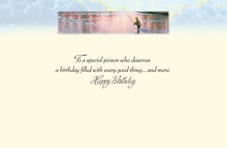 Fly Fisherman Birthday Card