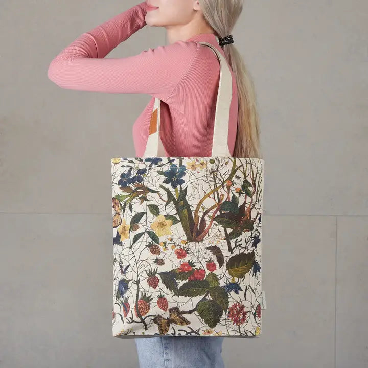Forest Flowers Canvas Tote Bag