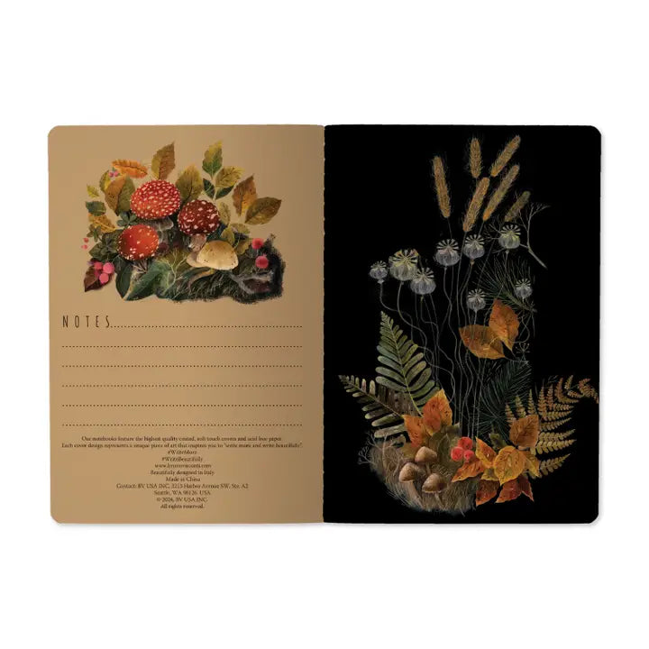 Dark Mushroom Forest Notebook