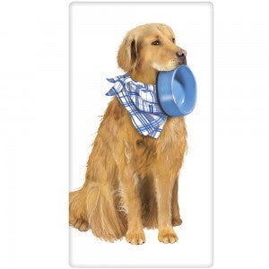Golden Retriever Dish Towel