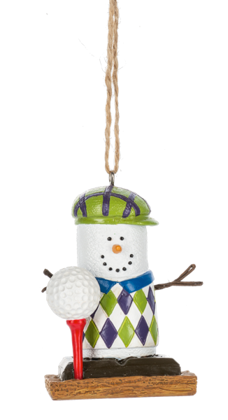 Golfer S'more Ornament 2025