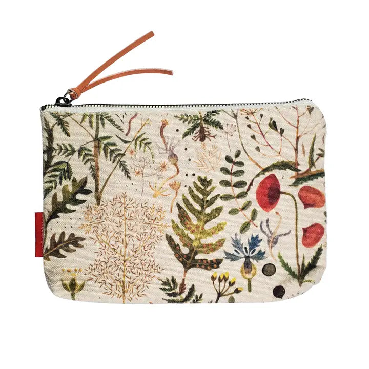 Greens And Florals Zipper Pouch