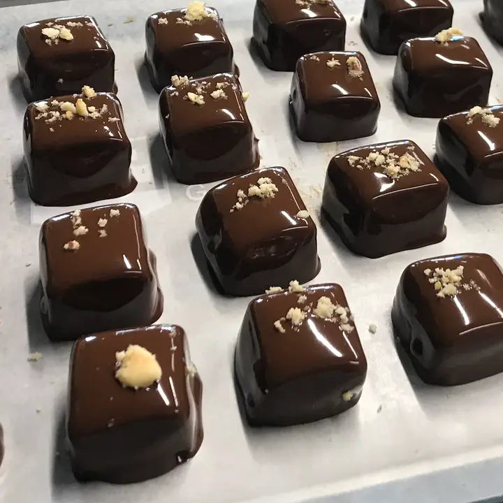 Honey Hazlenut Chocolate Caramels