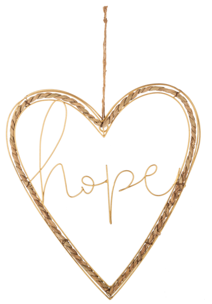 Woven Heart Wall Ornament