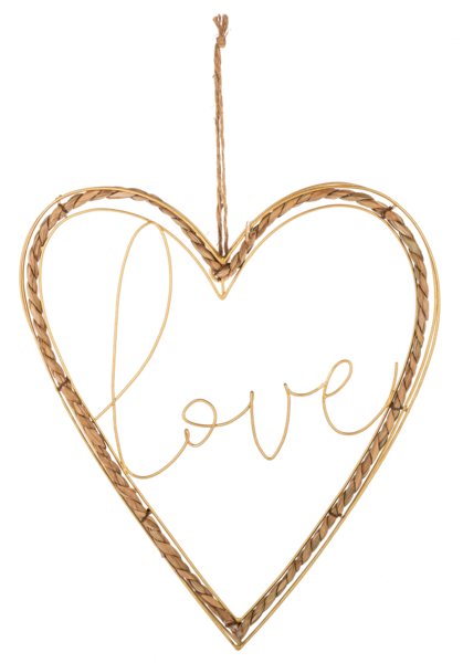 Woven Heart Wall Ornament