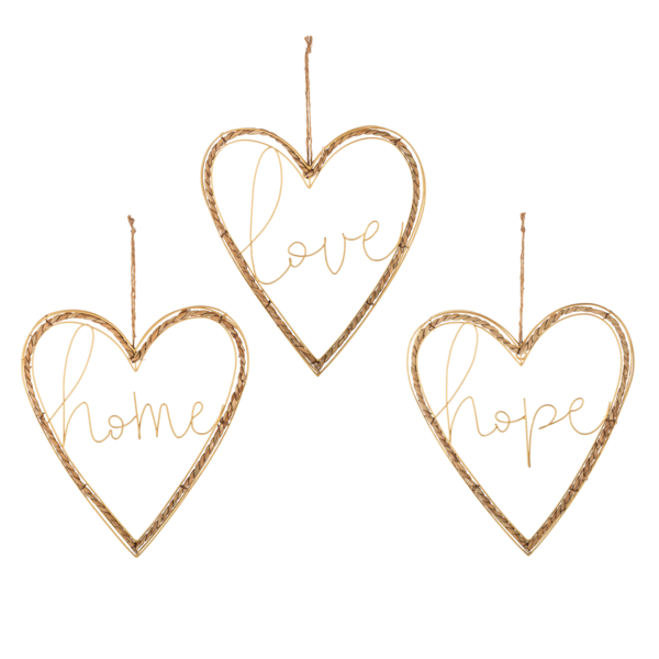 Woven Heart Wall Ornament
