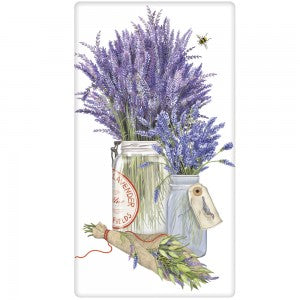 Lavender Herb Jar Dish Towel