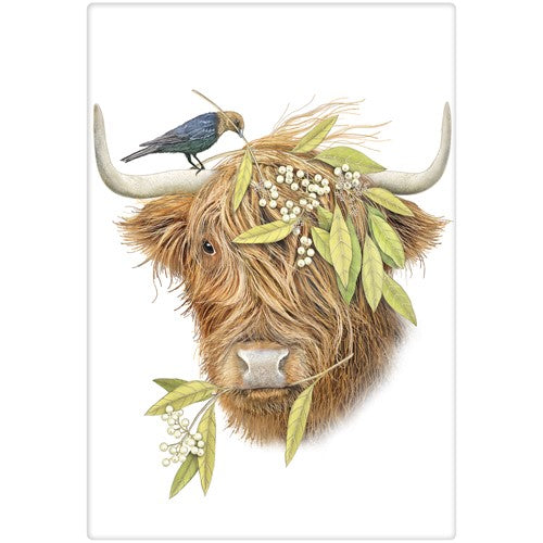 Highland Cow Dish Towel