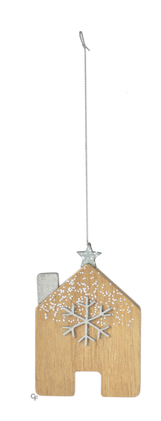 House with Snowflake Ornament