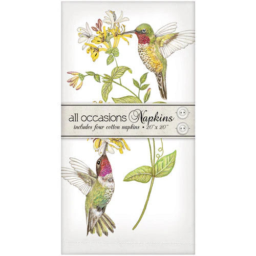 Hummingbird Honeysuckle Napkin Set