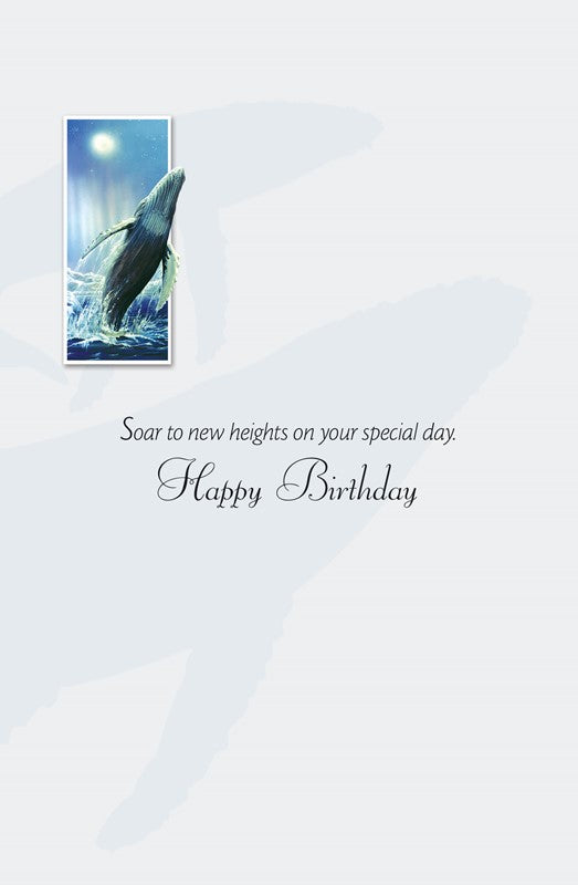 Humpback Whale Birthday Card