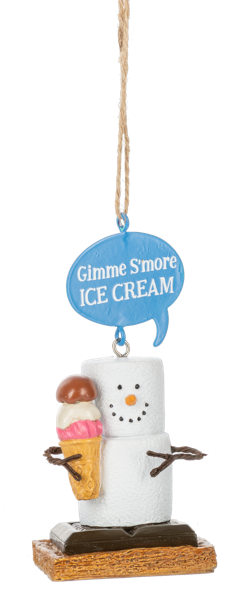 S'mores Ice Cream Ornament 2025