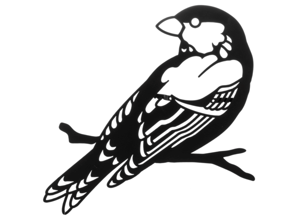 Laser Cut Metal Bird On Branch