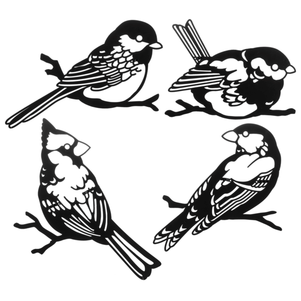 Laser Cut Metal Bird On Branch